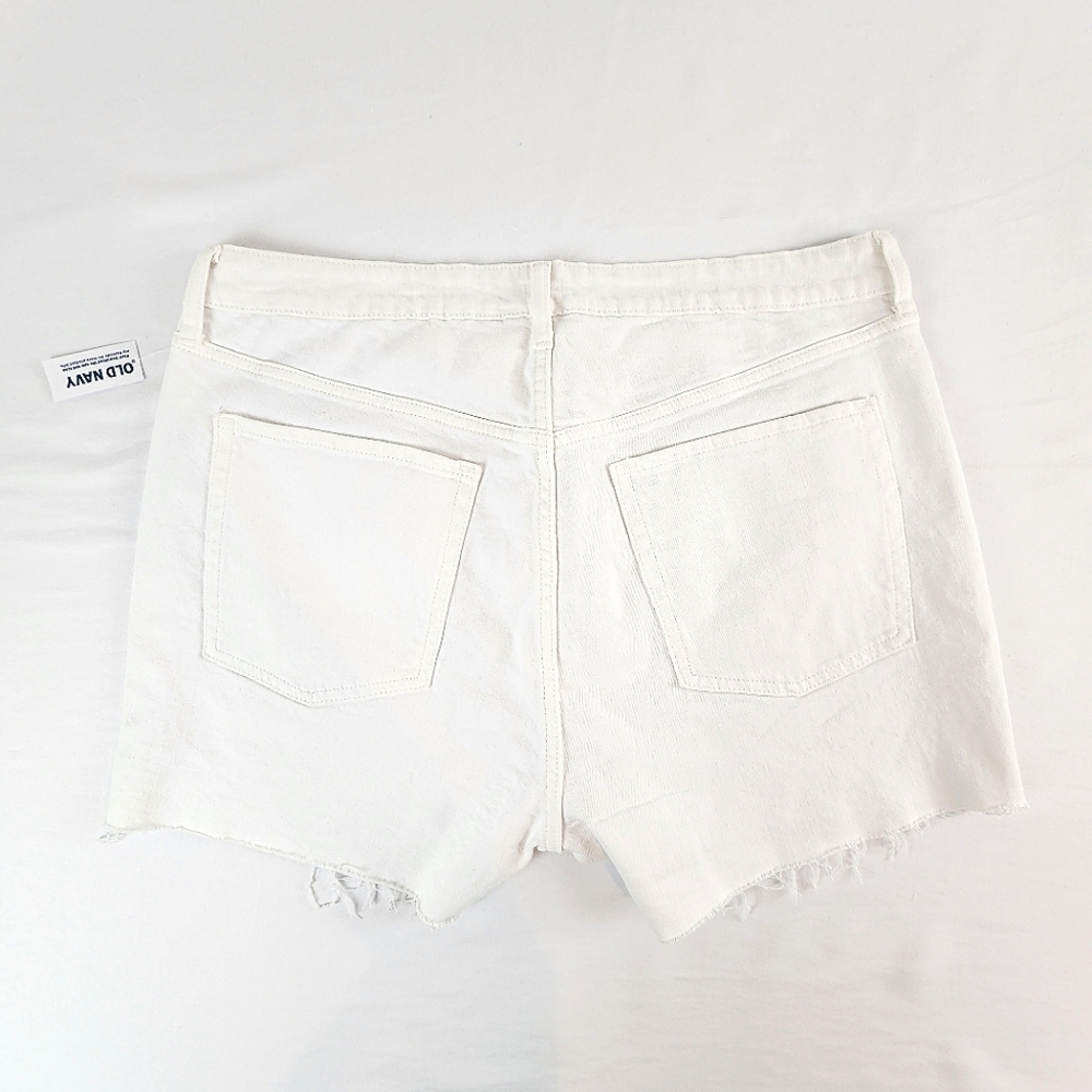 NWT Old Navy OG Straight Cut-off Shorts 3" Inseam White Size 16 - Picture 8 of 9